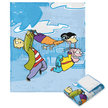 Cartoon Network Ed Edd N Eddy Running Through Silk Touch Throw Blanket 50x60 Inches