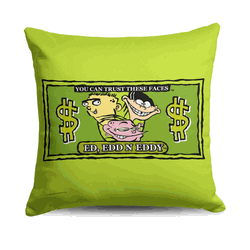 Cartoon Network Ed Edd N Eddy Trustworthy Faces Throw Pillow 18x18 Inches