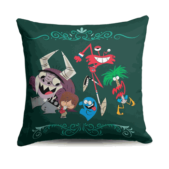 Cartoon Network Foster's Home For Imaginary Friends Dance Party Throw Pillow 18x18 inches