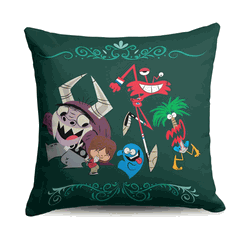 Cartoon Network Foster's Home For Imaginary Friends Dance Party Throw Pillow 18x18 inches