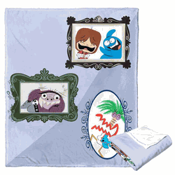 Cartoon Network Foster's Home For Imaginary Friends Framed Silk Touch Throw Blanket 50x60 Inches