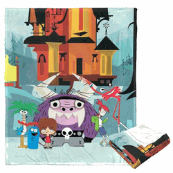 Cartoon Network Foster's Home For Imaginary Friends Outside Fosters Silk Touch Throw Blanket 50x60 Inches