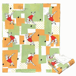 Cartoon Network Johnny Bravo Johnny's Moves Silk Touch Throw Blanket 50x60 Inches