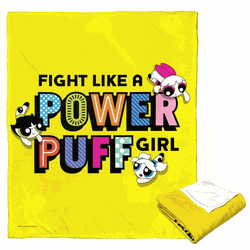 Cartoon Network Powerpuff Girls Fight Like A Powerpuff Silk Touch Throw Blanket 50x60 Inches