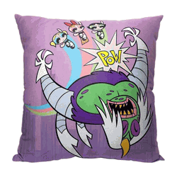 Cartoon Network Powerpuff Girls Ka Pow Pillow 18x18 Inches