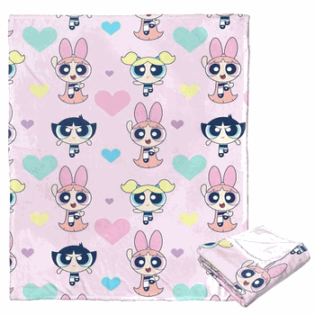 Cartoon Network Powerpuff Girls Raindow Power Silk Touch Throw Blanket 50x60 Inches