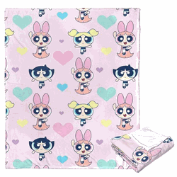 Cartoon Network Powerpuff Girls Raindow Power Silk Touch Throw Blanket 50x60 Inches
