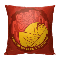 Cartoon Network Samurai Jack Aku's Destruction Throw Pillow 18x18 Inches