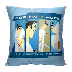 Cartoon Network Samurai Jack Only Hope From The Past Throw Pillow 18x18 Inches