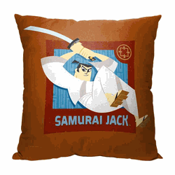 Cartoon Network Samurai Jack Samuari Savior Throw Pillow 18x18 Inches