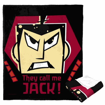 Cartoon Network Samurai Jack They Call Me Jack Silk Touch Throw Blanket 50x60 Inches