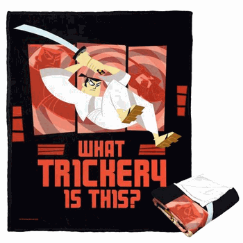 Cartoon Network Samurai Jack What Trickety Is This Silk Touch Throw Blanket 50x60 Inches