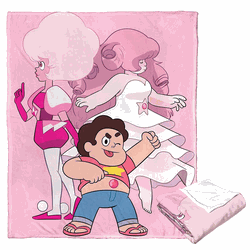 Cartoon Network Steven Universe Three Stages Of Pink Silk Touch Throw Blanket 50x60