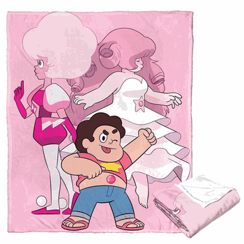 Cartoon Network Steven Universe Three Stages Of Pink Silk Touch Throw Blanket 50x60