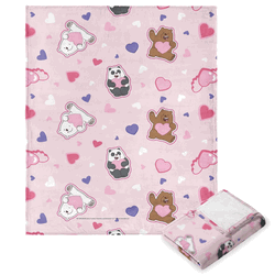 Cartoon Network We Bare Bears Sweet Bears Silk Touch Throw Blanket 50x60 Inches