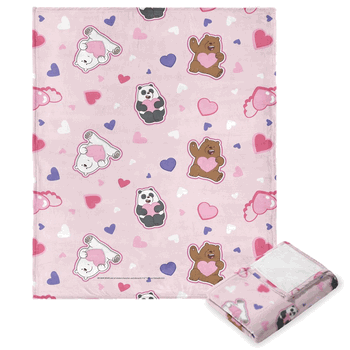 Cartoon Network We Bare Bears Sweet Bears Silk Touch Throw Blanket 50x60 Inches