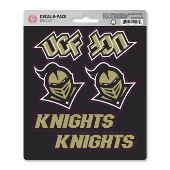 Central Florida Golden Knights 6 Count Mini Decal Sticker Pack