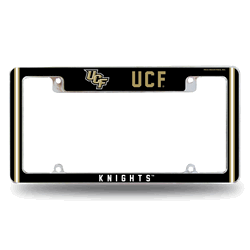 Central Florida Golden Knights UCF Classic 12" x 6" Chrome All Over Automotive License Plate Frame