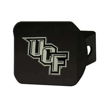 Central Florida Knights Black Metal Hitch Cover with Metal Chrome 3D Emblem