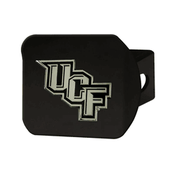 Central Florida Knights Black Metal Hitch Cover with Metal Chrome 3D Emblem