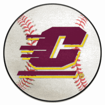 Central Michigan Chippewas Baseball Rug - 27in. Diameter