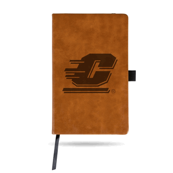 Central Michigan Chippewas Brown - Primary Laser Engraved Small Notepad