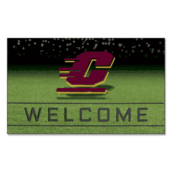Central Michigan Chippewas Rubber Door Mat - 18in. x 30in.
