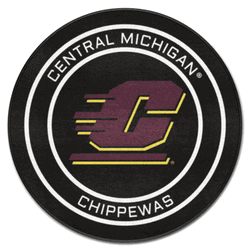 Central Michigan Hockey Puck Rug - 27in. Diameter
