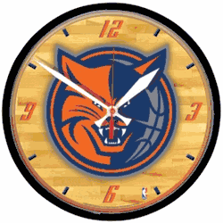 Charlotte Bobcats Clock Wall Style CO