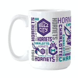 Charlotte Hornets 15oz Spirit Sublimated Mug