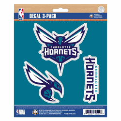 Charlotte Hornets 3 Piece Decal Sticker Set
