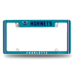 Charlotte Hornets Alternate Design All Over Chrome Frame