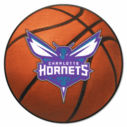 Charlotte Hornets Basketball Rug - 27in. Diameter