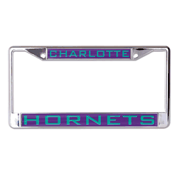 Charlotte Hornets License Plate Frame - Inlaid