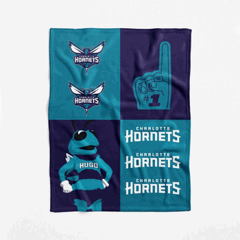 Charlotte Hornets NBA Domino Swaddle Blanket 40x50 inches