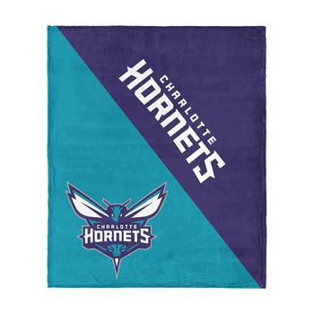 Charlotte Hornets NBA Halftone Silk Touch Throw Blanket 46x60 inches