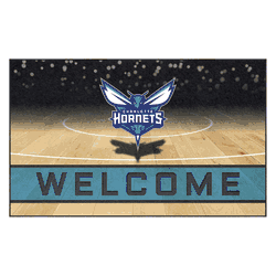 Charlotte Hornets Rubber Door Mat - 18in. x 30in.