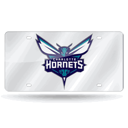 Charlotte Hornets Silver Laser Tag