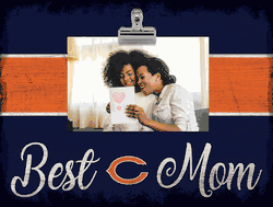 Chicago Bears 10" x 8" Best Mom with Stripe Clip Frame