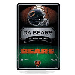 Chicago Bears  11" x 17" Home Decor Sign