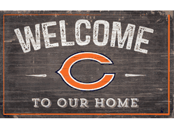 Chicago Bears 11x19 Welcome to our Home Sign