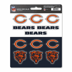 Chicago Bears 12 Count Mini Decal Sticker Pack