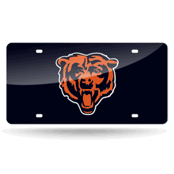 Chicago Bears  12" x 6" Laser Cut Tag For Car/Truck/SUV