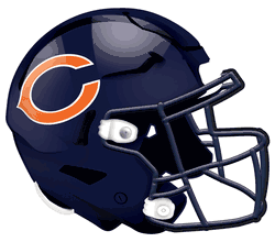 Chicago Bears 12in Authentic Helmet Sign