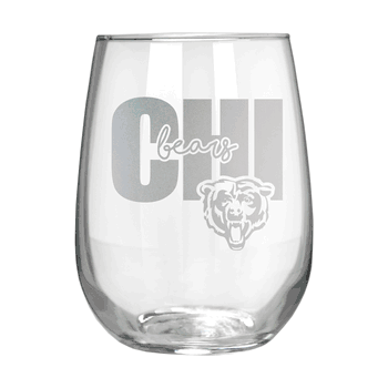 Chicago Bears 17oz Stemmless Wine Glass