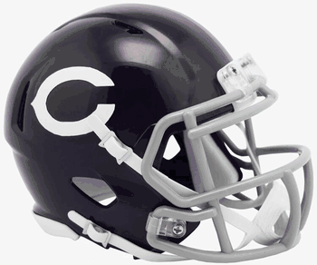 Chicago Bears 1962 to 1973 Riddell Mini Speed Throwback Helmet