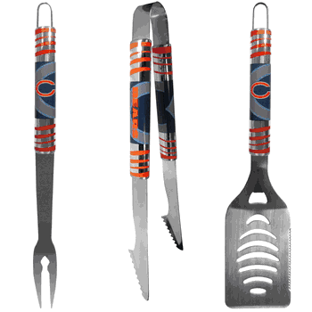 Chicago Bears 3 pc Tailgater BBQ Set