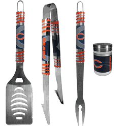 Chicago Bears 3 pc Tailgater BBQ Set and Season Shaker
