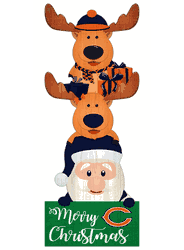 Chicago Bears 31" Santa Stack Leaner