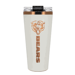 Chicago Bears 32oz Crme and Copper Big Slim Tumbler with Straw